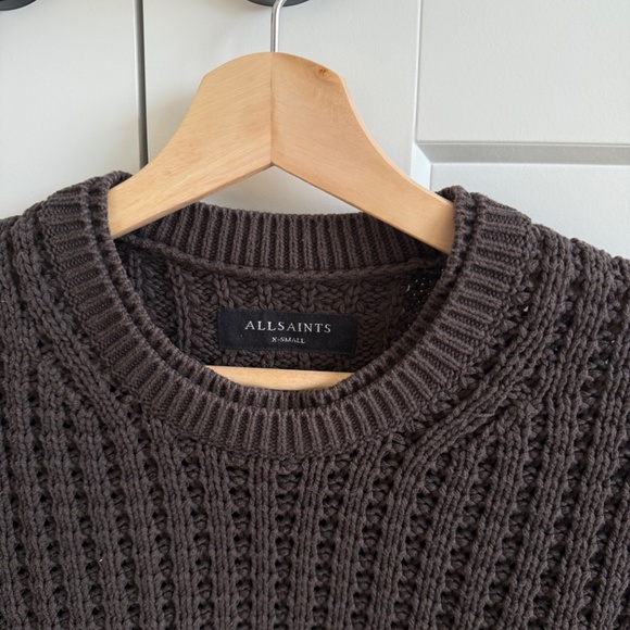 ALL SAINTS Dark Grey Crewneck Sweater - Picture 2 of 3